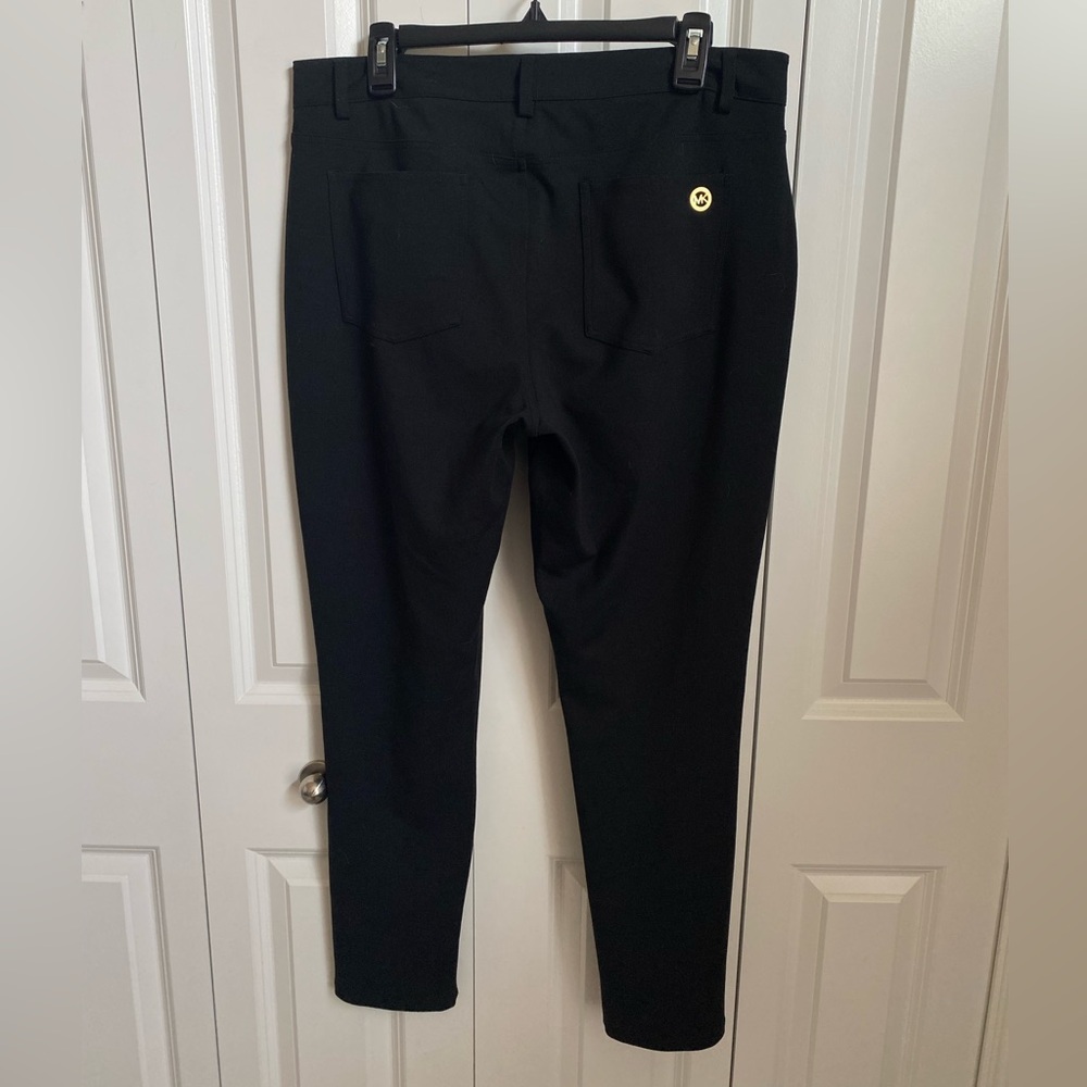 MICHAEL Michael Kors Black Pants with Gold Label Detail - Picture 3 of 7